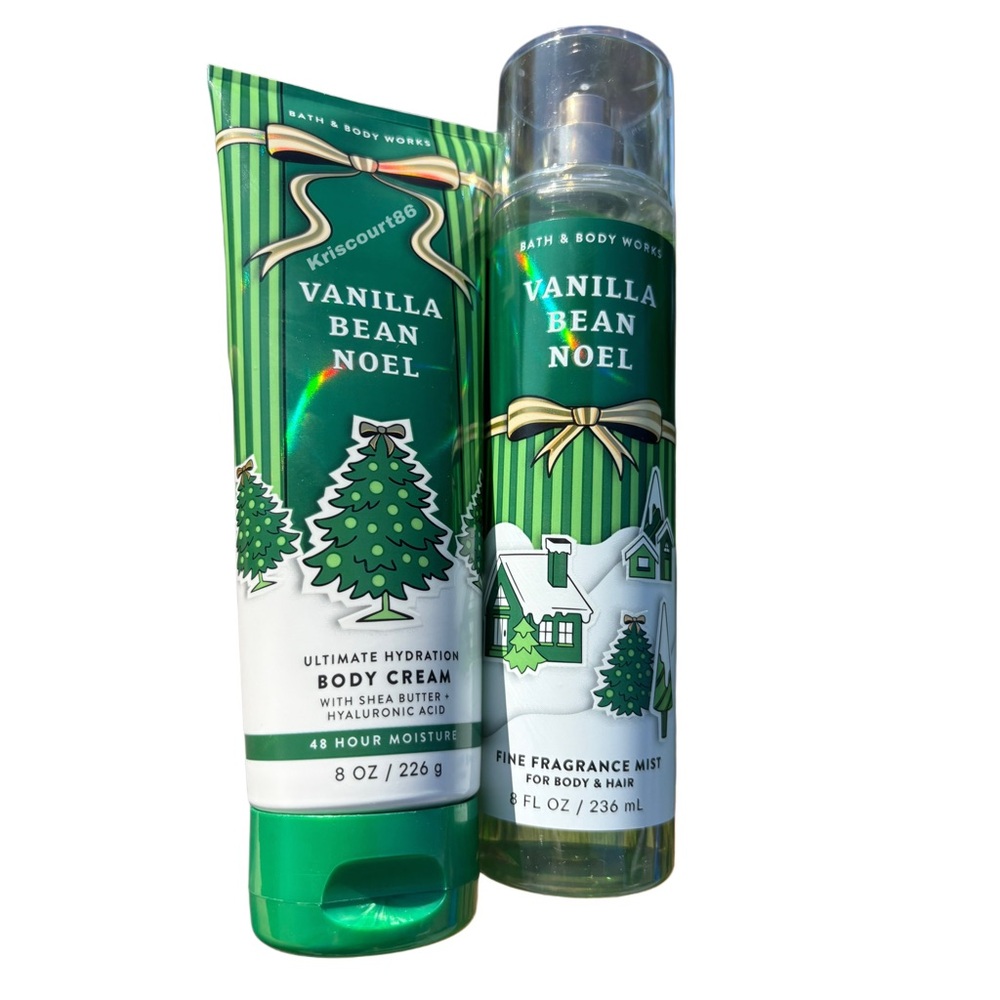 BBW Vanilla Bean Noel 2PC FULL-SIZE SET NEW - Picture 6 of 15